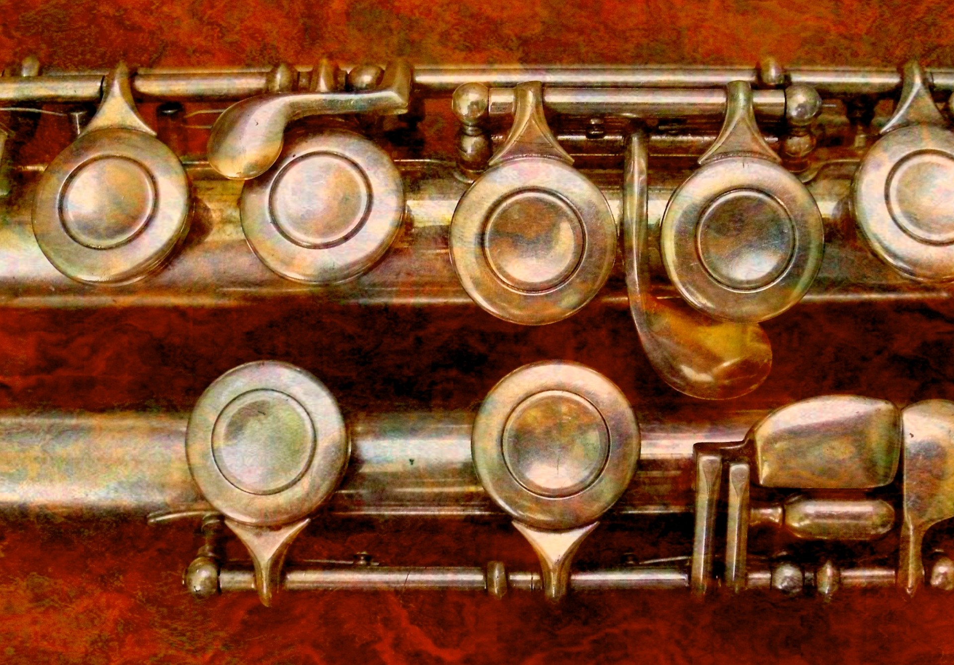 Close-up photo of a flute