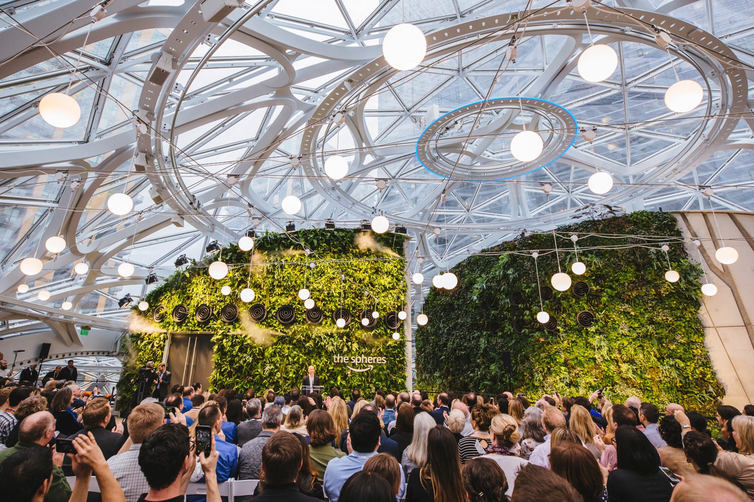 Tour of Amazon Spheres and Happy Hour 