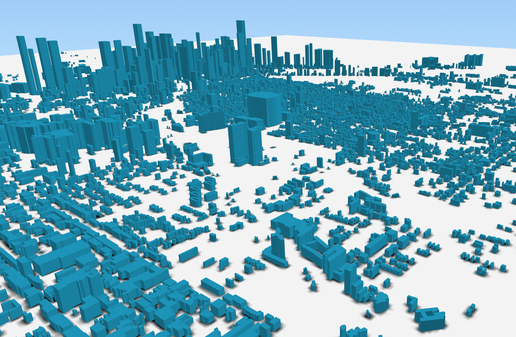 Image of 3D Buildings in GIS software