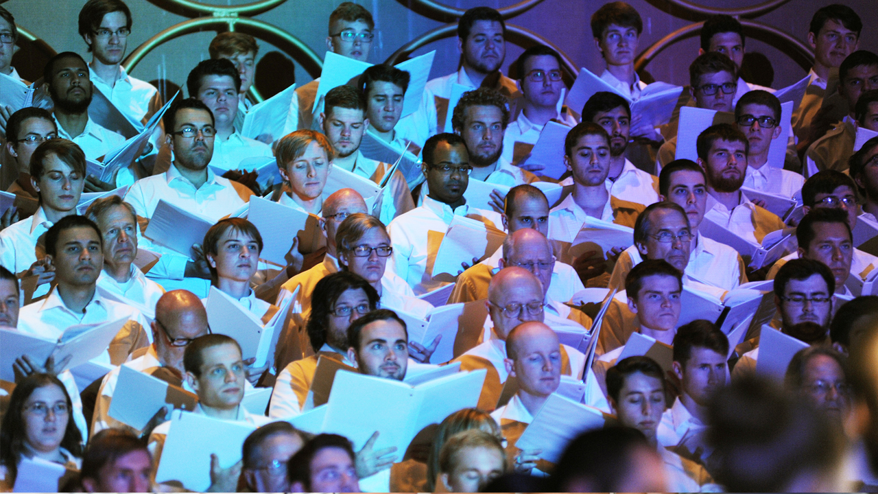 Photo of an ASU Choral performance