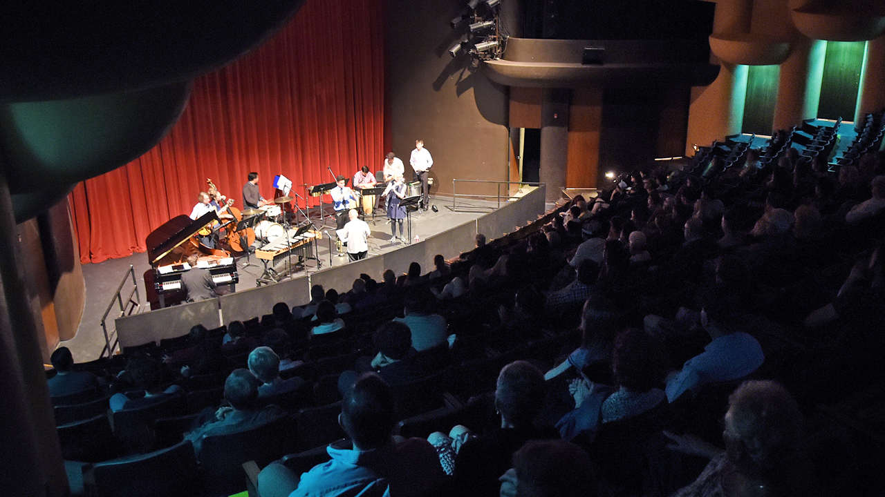 Photo of jazz ensemble performance