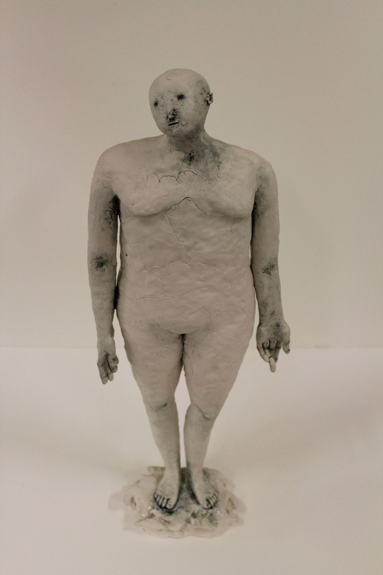 Claire Curneen, Standing Woman, Ceramic Sculpture