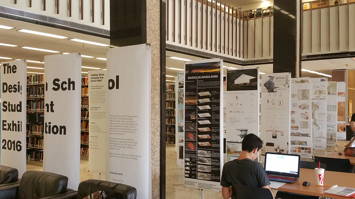 Image of Design Excellence 2016 Installation in Hayden Library