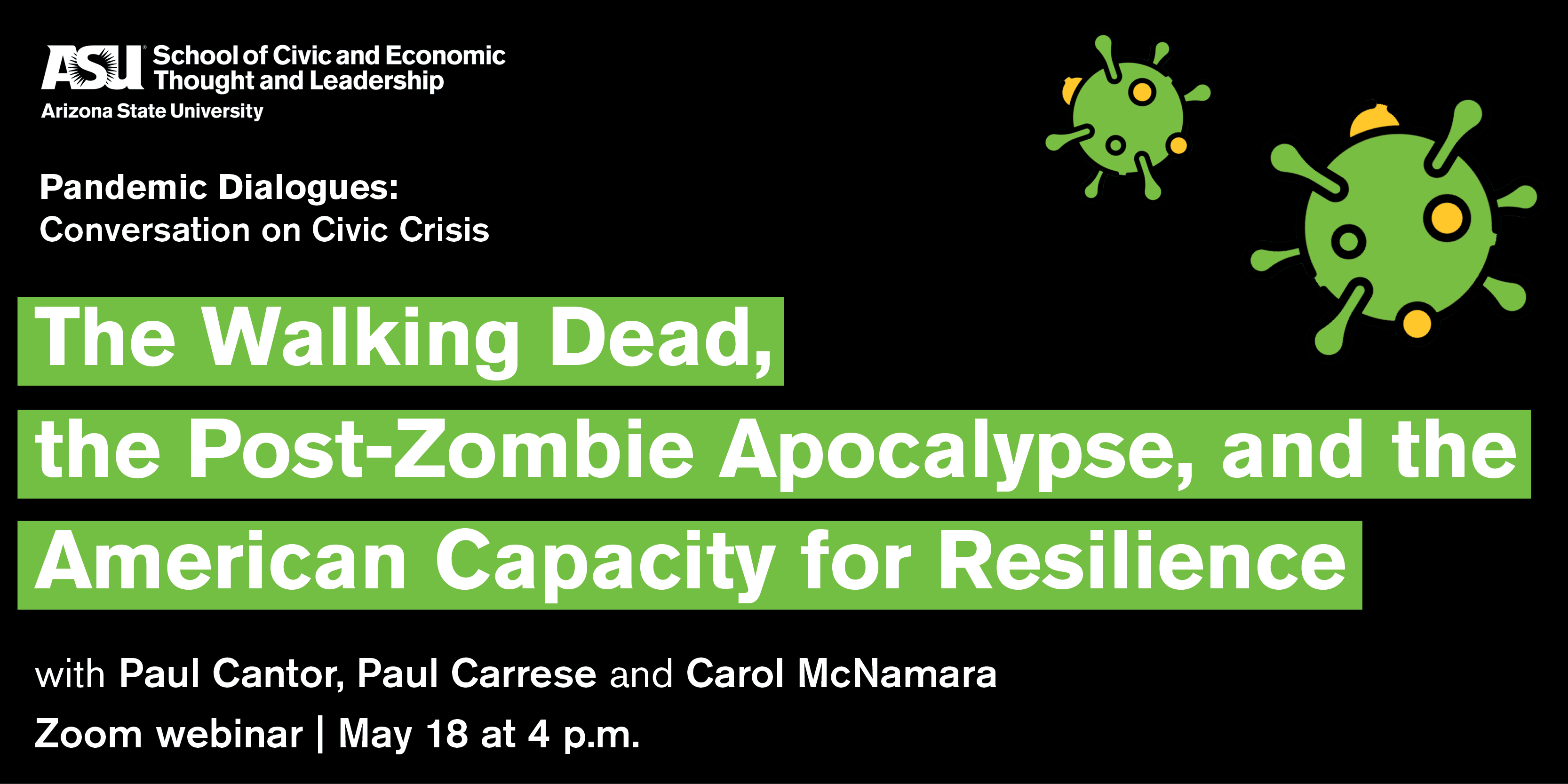 The Walking Dead, the Post-Zombie Apocalypse and the American Capacity for Resilience Webinar