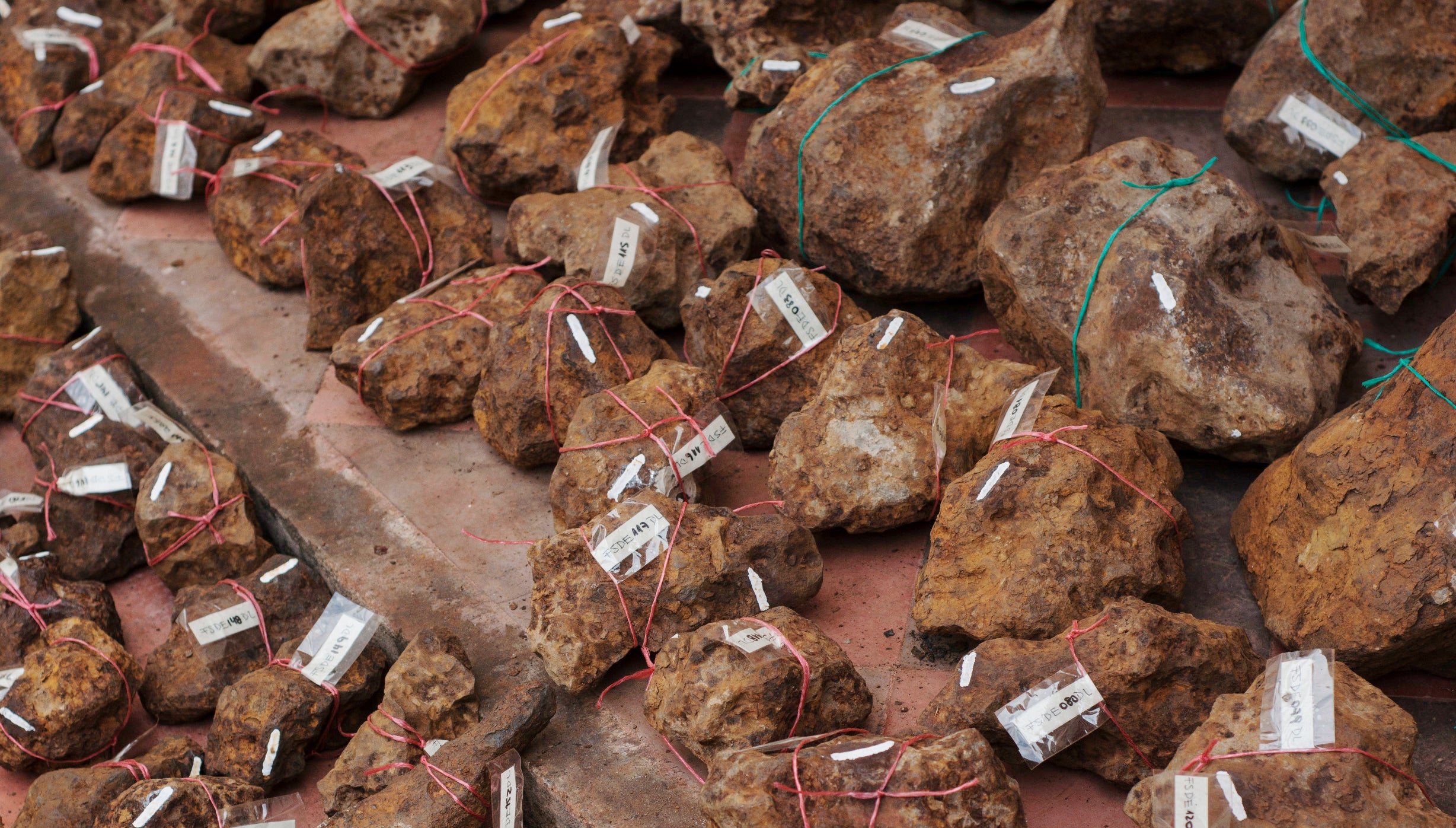 Faivovich & Goldberg, “May 11, 2016. Seized Campo del Cielo meteorites at the State's Attorney Office, Santiago del Estero, Argentina."