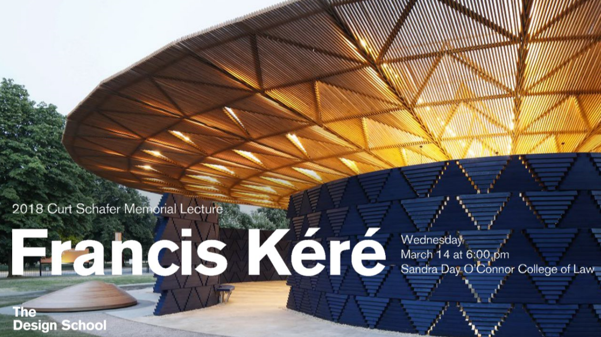 2018 Curt Schafer Memorial Lecture with Francis Kéré