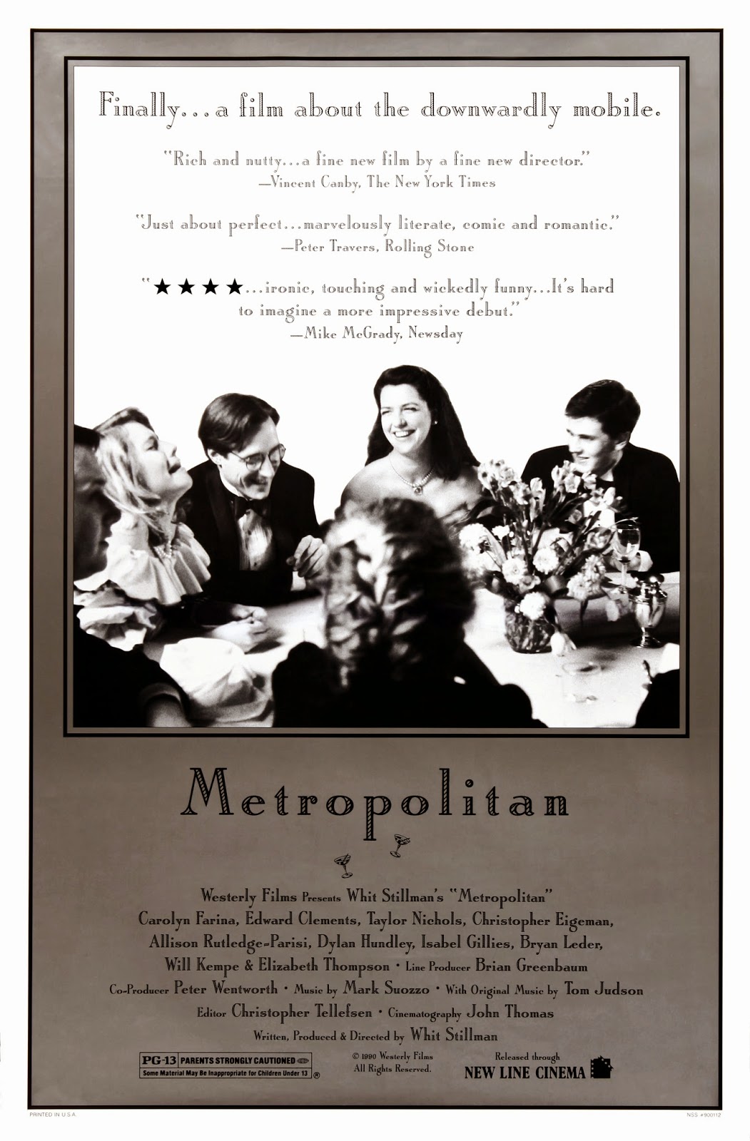 Metropolitan movie poster / Courtesy Whit Stillman