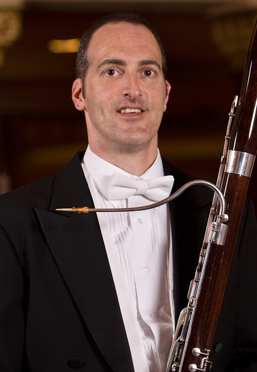 Photo of Albie Micklich with bassoon