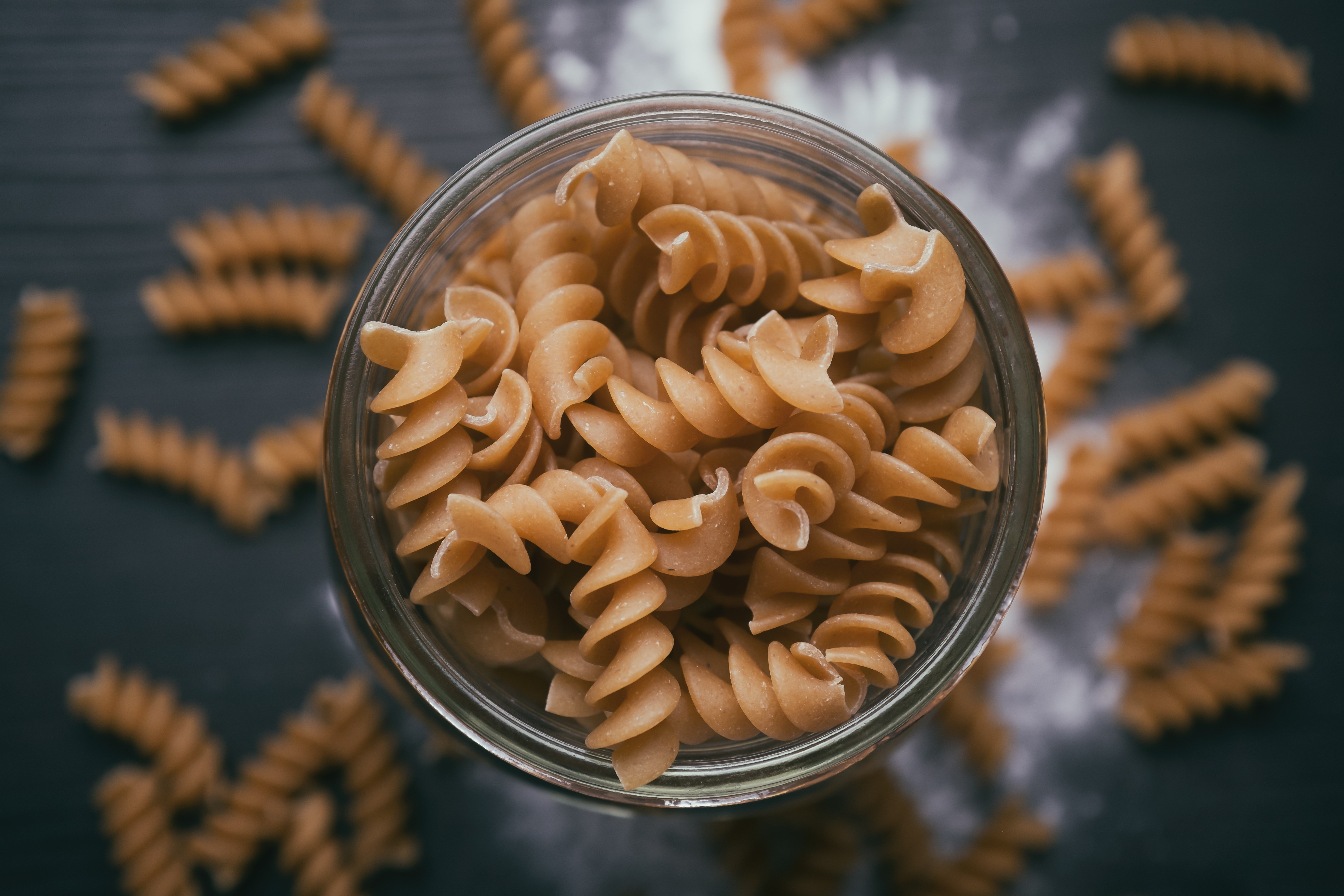 dry pasta noodles