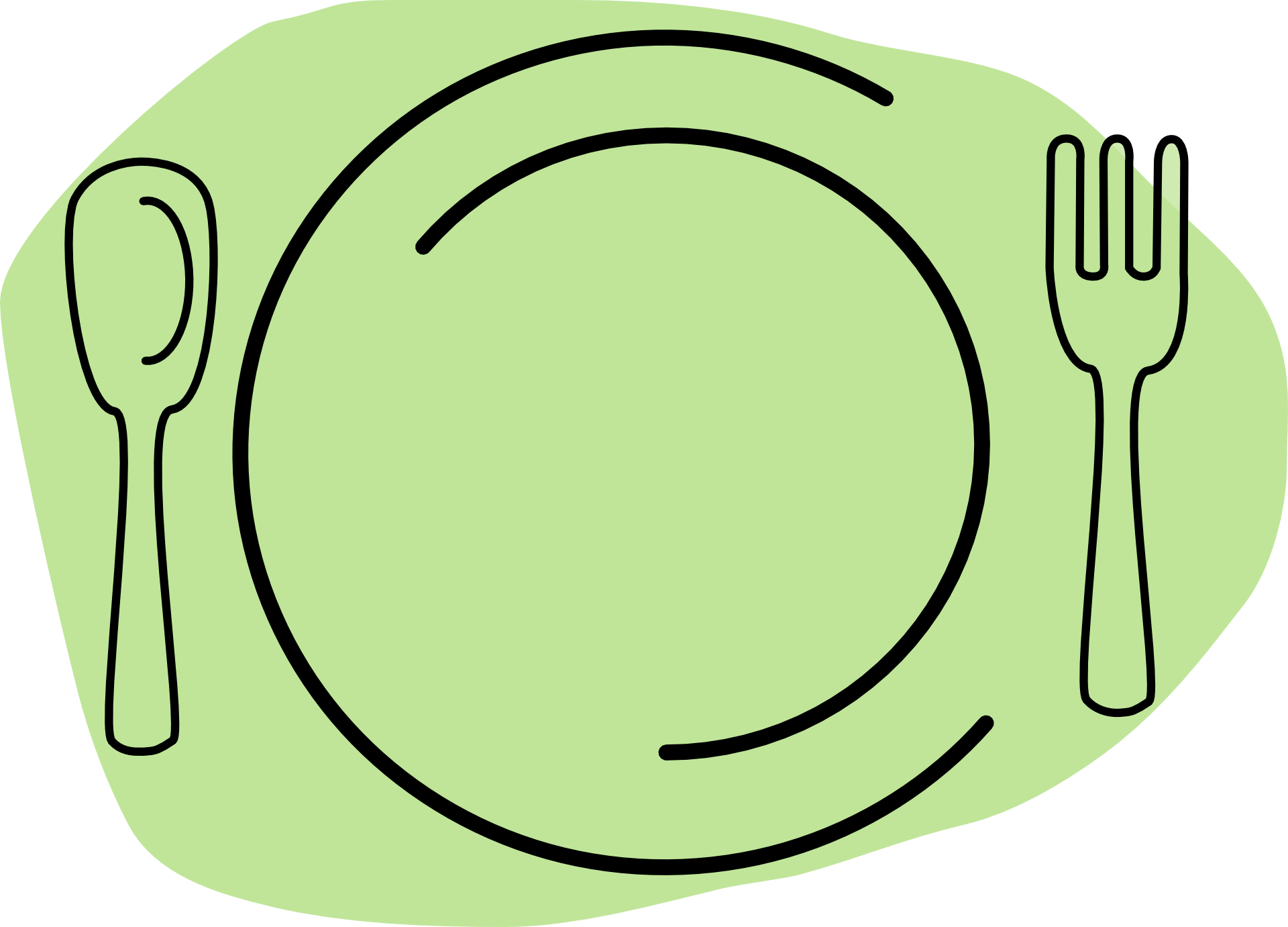 image of plate and silverware