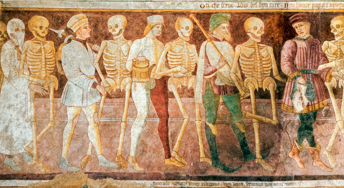 painting depicting the Black Death