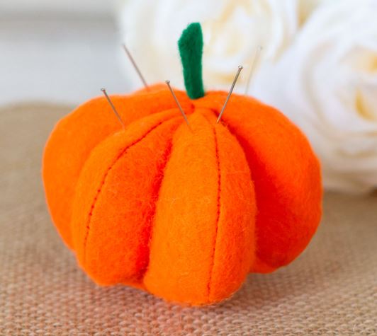 pumpkin pin cushion