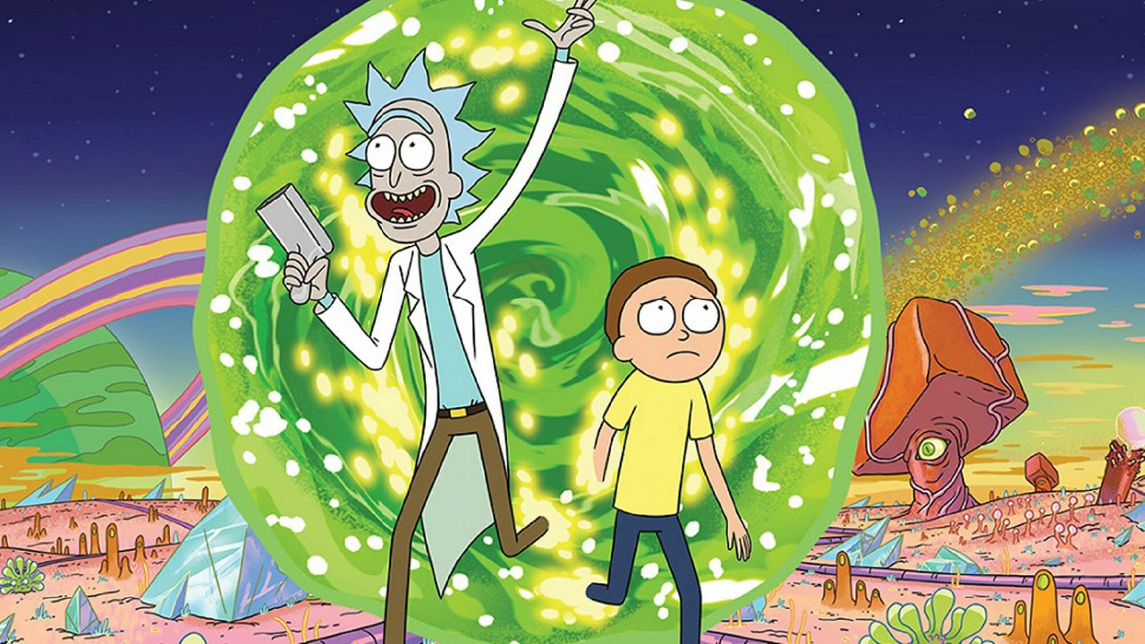 Rick and Morty scaping portal Wallpaper 4k HD ID:9235