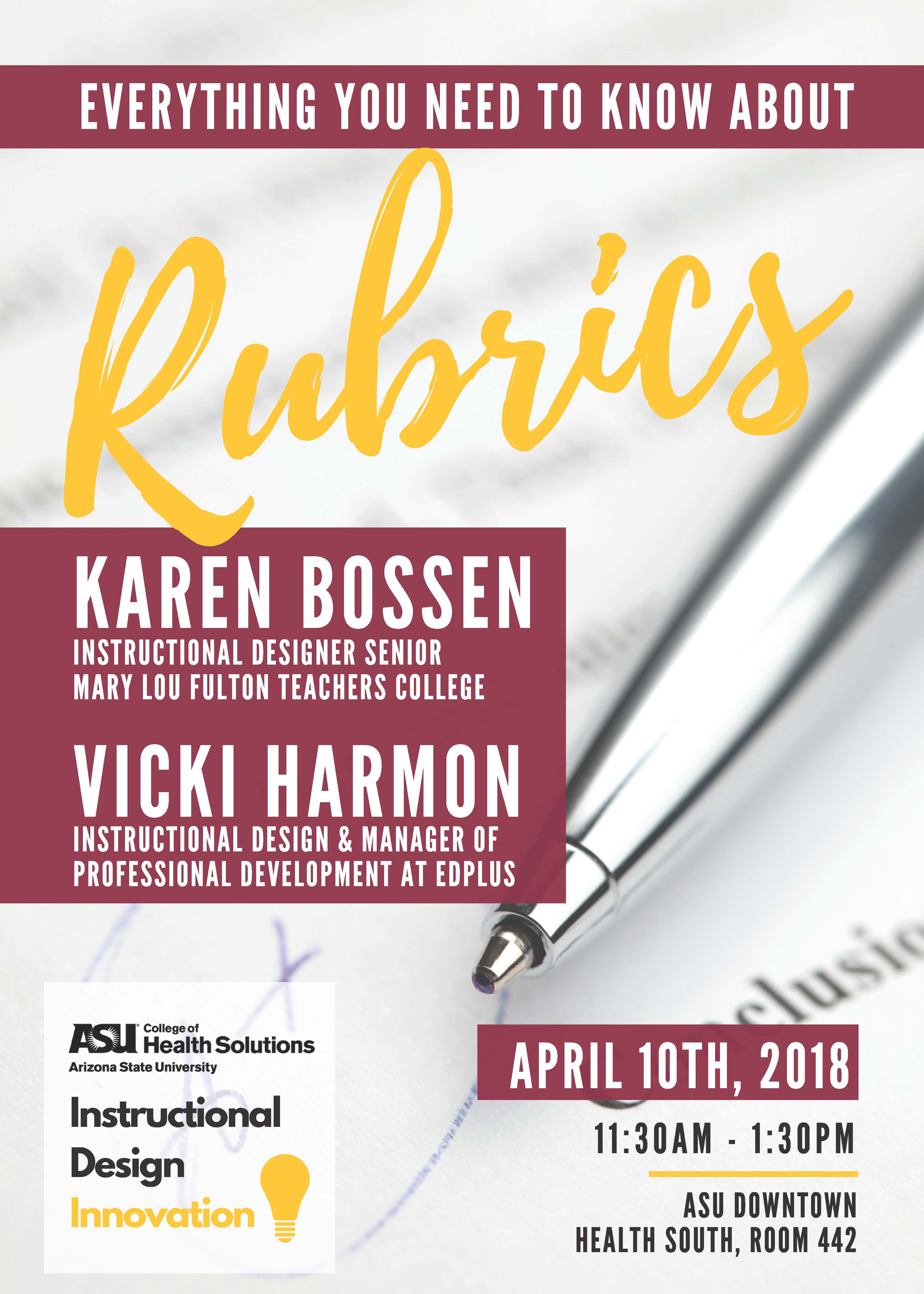 Rubrics Workshop Invite