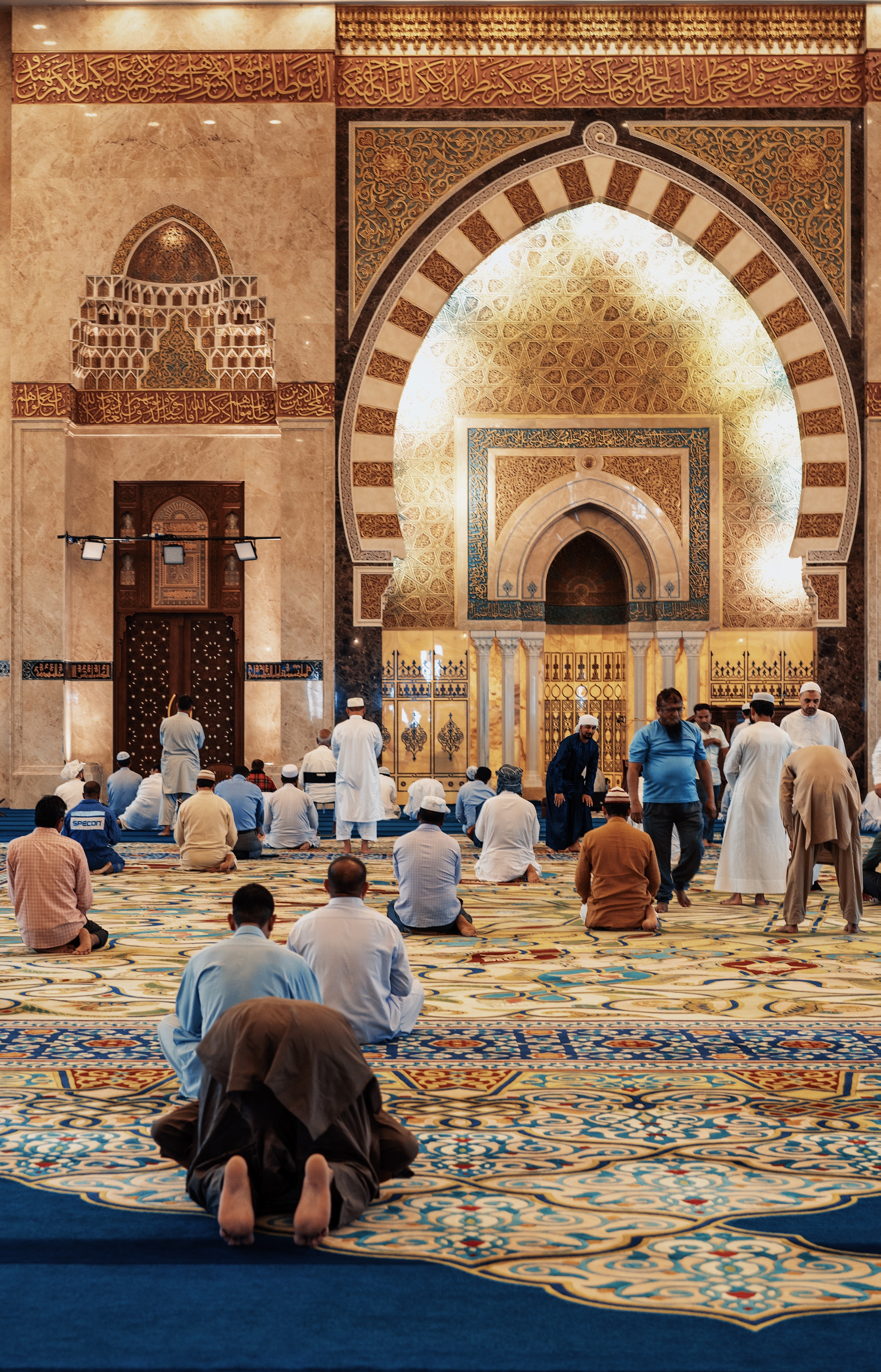people inside mosque