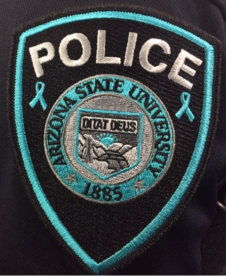 Image of the ASU Police Department teal patch