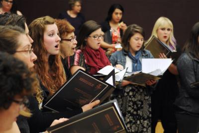 Photo of an ASU Choir performance