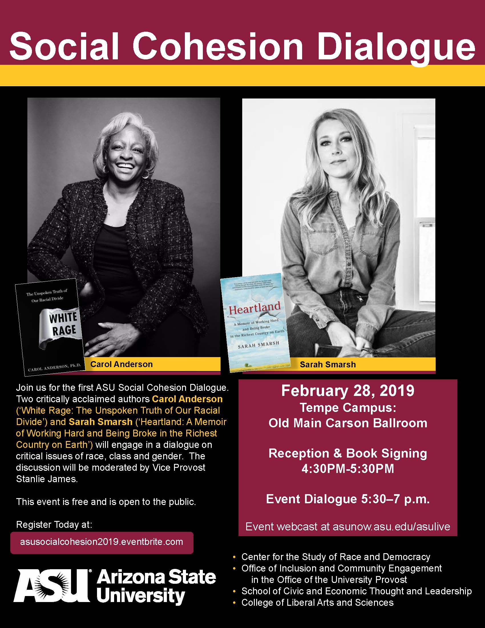 Photo of Carol Anderson and Sarah Smarsh