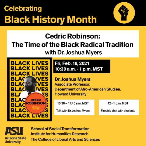 Black History Month: Dr. Joshua Myers Talk