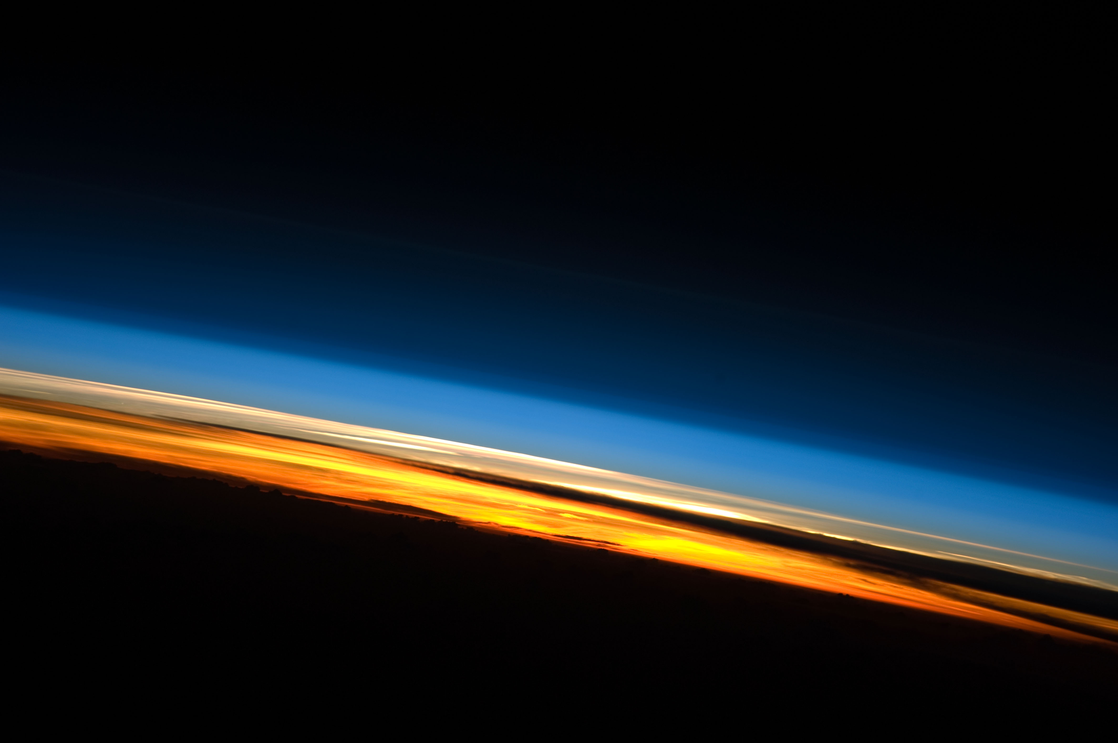 Earth's atmosphere as seen from the ISS