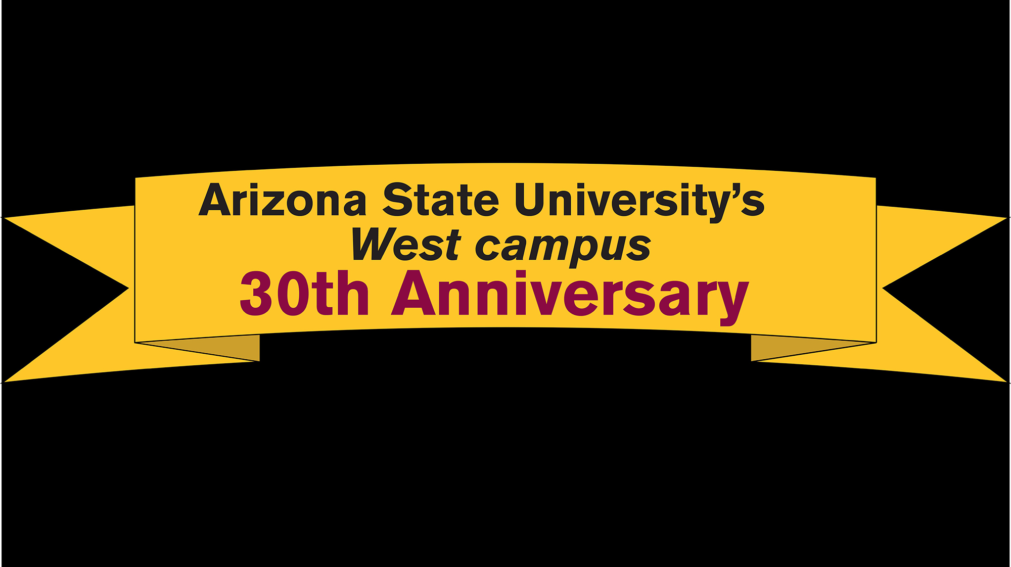 West campus 30th anniversary logo