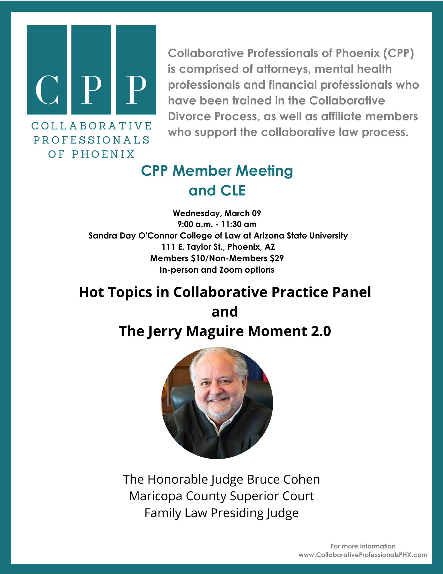CPP Member Meeting & CLE