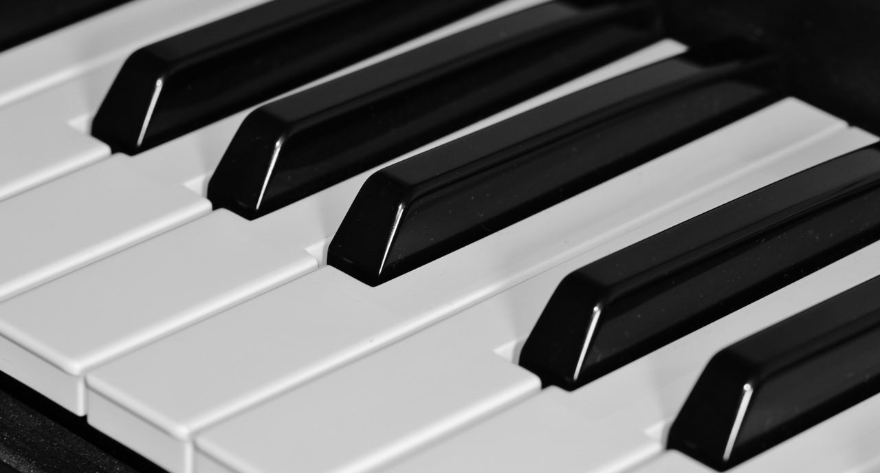 Stock photo of piano keyboard