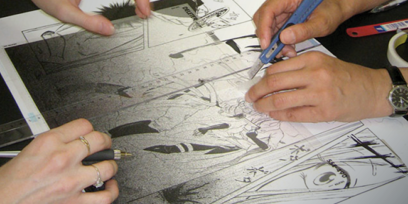 Background art image of Manga sketch