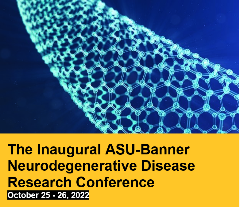 Neurodegenerative Disease Research Conference flyer image. Dates of October 25-26, 2022.