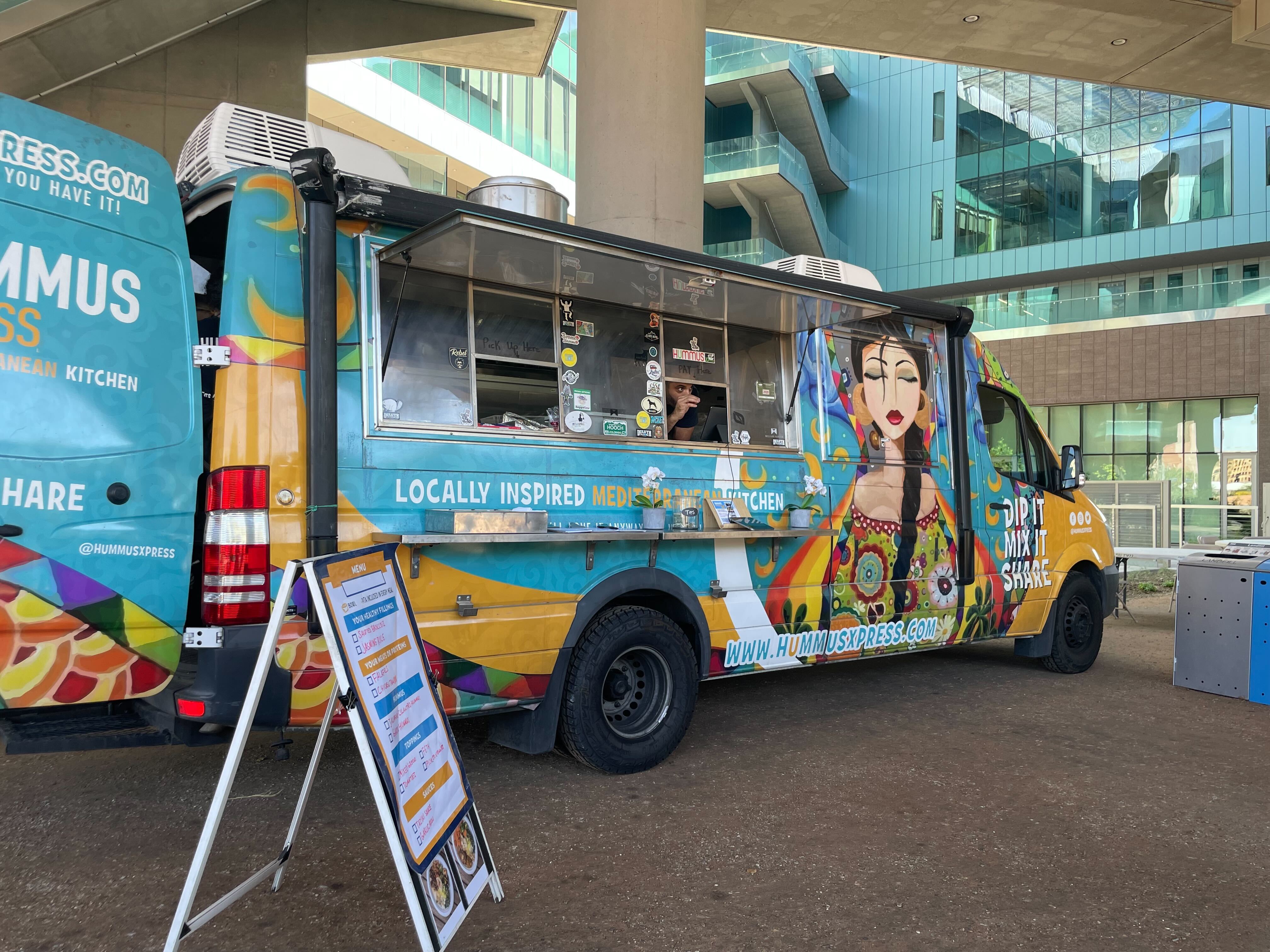 Food truck in the WPCH atrium.