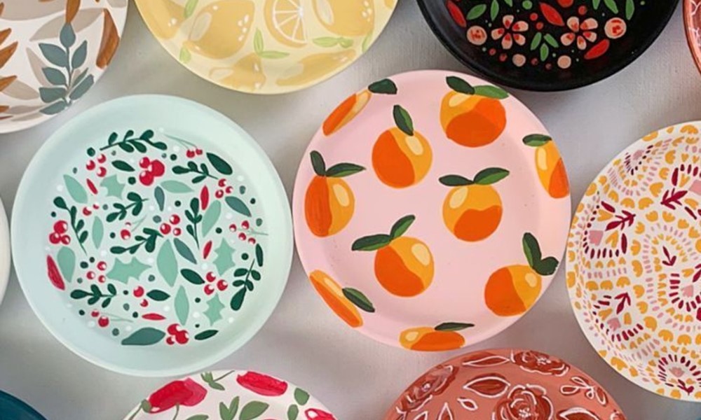photo of painted plates