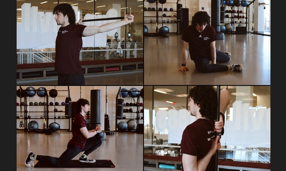 image of student working out