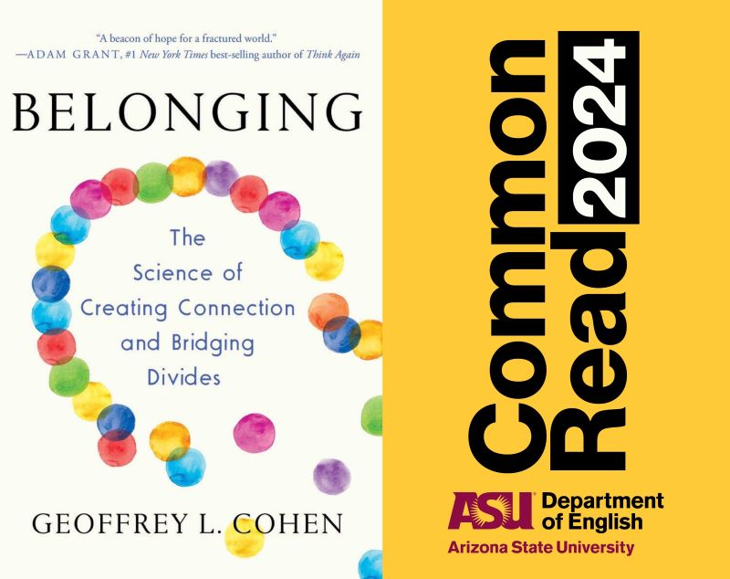 Cover of 'Belonging' by Geoffrey Cohen, the 2024 ASU Common Read