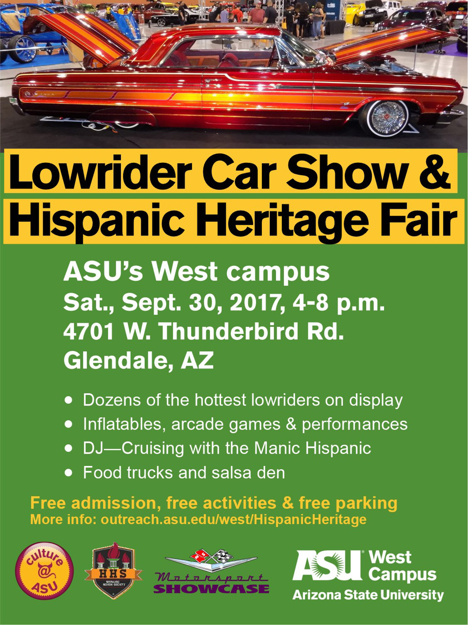 Lowrider Car Show and Hispanic Heritage Fair ASU Events