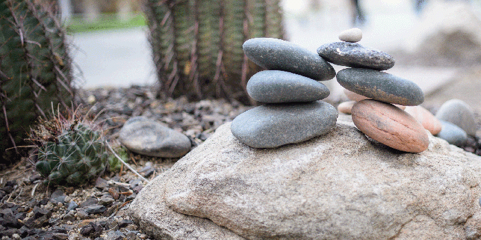 Image of pile of stones by Pexels