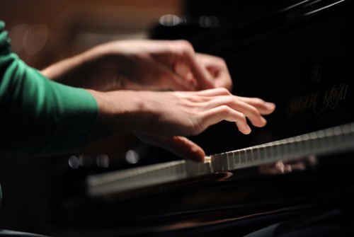 stock photo of piano performance